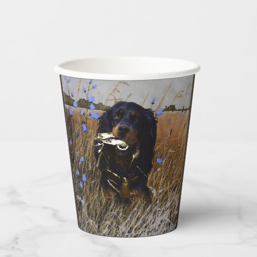 Gordon Setter  紙コップ (正面)