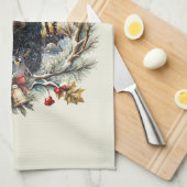 Gordon Setter Christmas Joy – Seasonal Dog Art キッチンタオル (四つ折り)