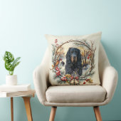 Gordon Setter Christmas Joy – Seasonal Dog Art クッション (椅子)