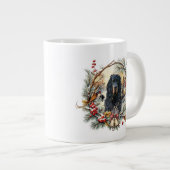 Gordon Setter Christmas Joy – Seasonal Dog Art ジャンボコーヒーマグカップ (正面右)