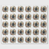 Gordon Setter Christmas Joy – Seasonal Dog Art ラッピングペーパー (フラット)