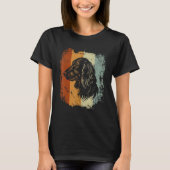 Gordon Setter Dog Retro Design Tシャツ (正面)