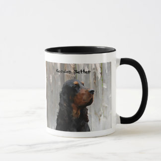 Gordon Setter Head Painting on a Ceramic Mug マグカップ