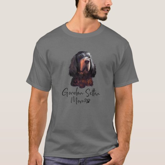 Gordon Setter Mom Cute Puppy Dog Owner Gordon Sett Tシャツ (正面)