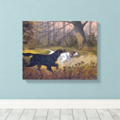 Gordon Setter on Pointプリントオンキャンバス キャンバスプリント (インサイチュ (ウッドフロア))