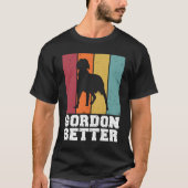 Gordon Setter Vintage 1 Tシャツ (正面)