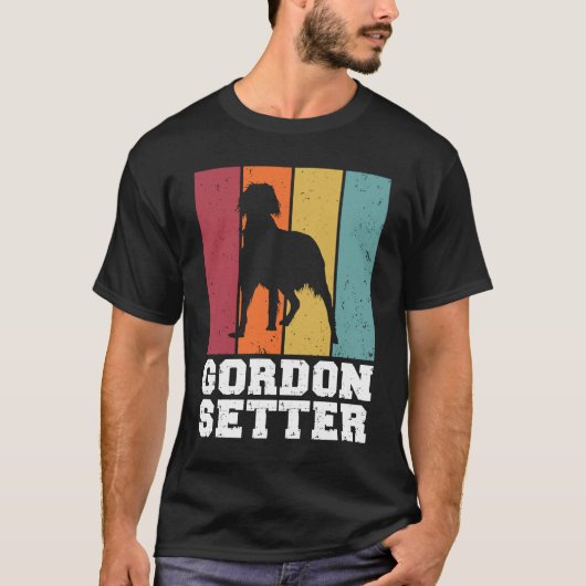 Gordon Setter Vintage  1 Tシャツ (正面)