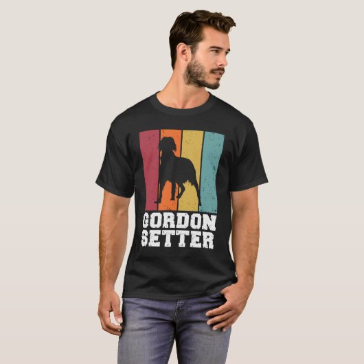 Gordon Setter Vintage 1 Tシャツ (正面フル)
