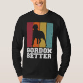 Gordon Setter Vintage 1 Tシャツ (正面)