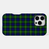 Gordon tartan blue green plaid iPhoneケース (裏面横)
