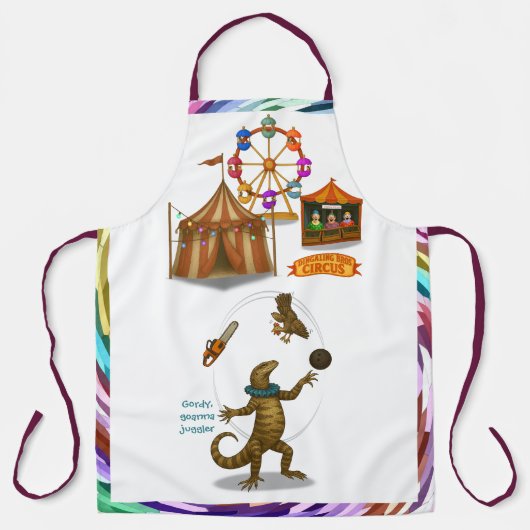 Gordy, goanna juggler エプロン (正面)