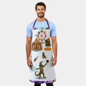 Gordy, goanna juggler エプロン (着用した状態)