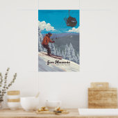 Gore Mountain Ski Resort Travel Poster ポスター (キッチン)