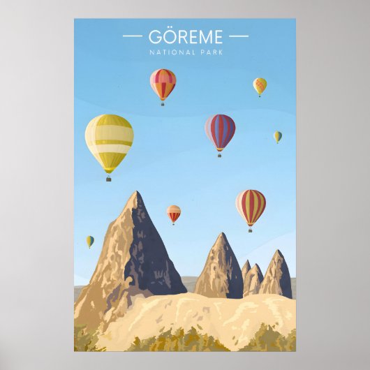 Goreme National Park Turkey Travel Poster ポスター (正面)