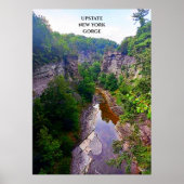 GORGE IN ITHACA NEW YORK CANVAS PRINT ポスター (正面)