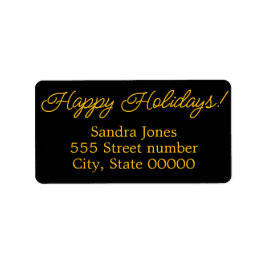 Gorgeous address labels happy holidays ラベル