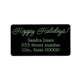Gorgeous address labels happy holidays ラベル