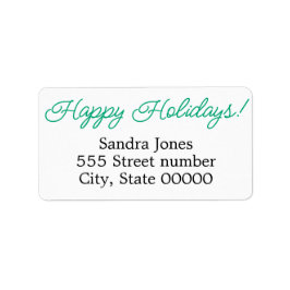 Gorgeous address labels happy holidays ラベル
