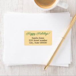 Gorgeous address labels happy holidays ラベル