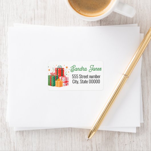 Gorgeous address labels holiday ラベル (インサイチュ)