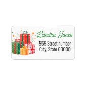 Gorgeous address labels holiday ラベル (正面)