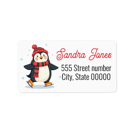 Gorgeous address labels holiday ラベル (正面)