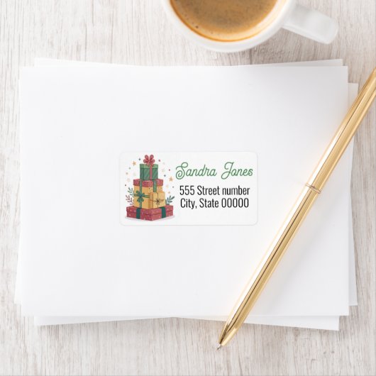 Gorgeous address labels holiday ラベル (インサイチュ)