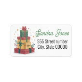 Gorgeous address labels holiday ラベル (正面)