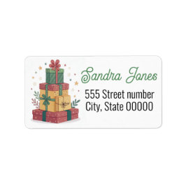 Gorgeous address labels holiday ラベル