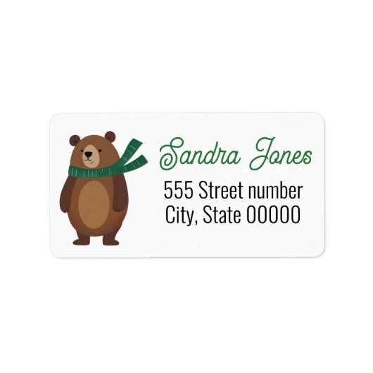 Gorgeous address labels holiday ラベル (正面)