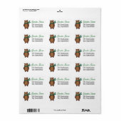 Gorgeous address labels holiday ラベル (フルシート)