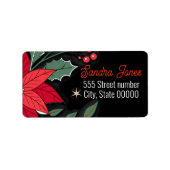 Gorgeous address labels holiday ラベル (正面)
