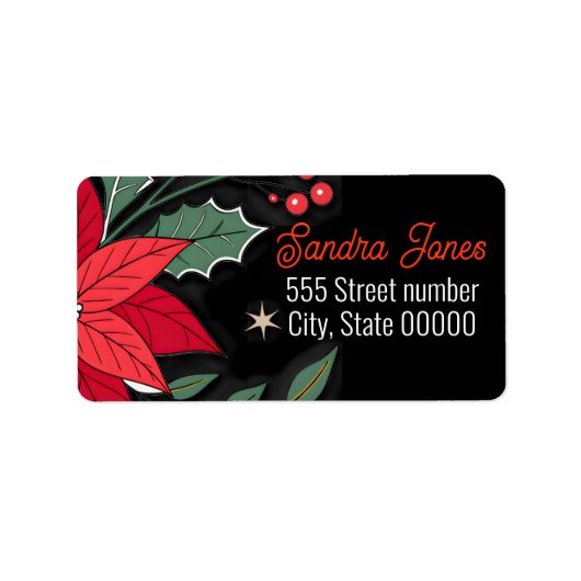 Gorgeous address labels holiday ラベル (正面)
