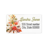 Gorgeous address labels holiday ラベル (正面)