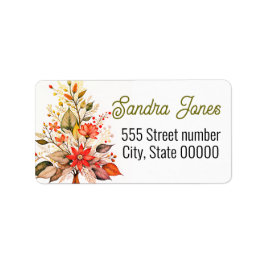Gorgeous address labels holiday ラベル
