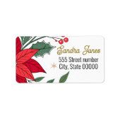 Gorgeous address labels holiday ラベル (正面)