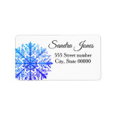 Gorgeous address labels snowflake ラベル (正面)