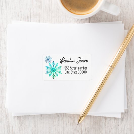 Gorgeous address labels snowflake ラベル (インサイチュ)
