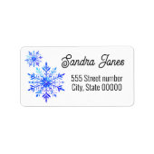 Gorgeous address labels snowflake ラベル (正面)