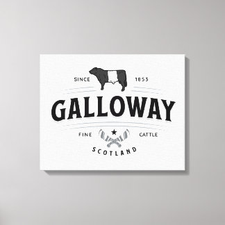Gorgeous Belted Galloway Farm Sign Beltie Gift  キャンバスプリント