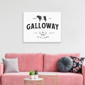 Gorgeous Belted Galloway Farm Sign Beltie Gift  キャンバスプリント (インサイチュ (リビング))