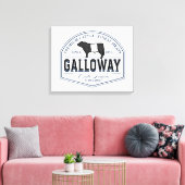 Gorgeous Belted Galloway Steer Cutout Beltie Gift  キャンバスプリント (インサイチュ (リビング))