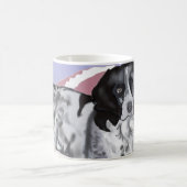 Gorgeous Black and White Springer Spaniel コーヒーマグカップ (中央)