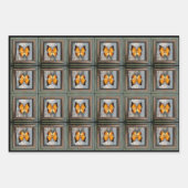 Gorgeous Black-Bordered Charaxes Butterfly V2 ラッピングペーパーシート (正面3)