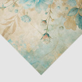 Gorgeous Blue Peonies on Distressed Background 薄葉紙 (詳細)