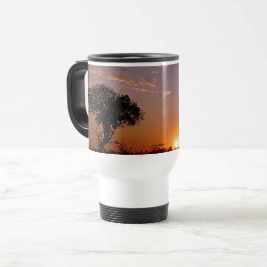 GORGEOUS BOTSWANA SUNSET トラベルマグ (正面左)