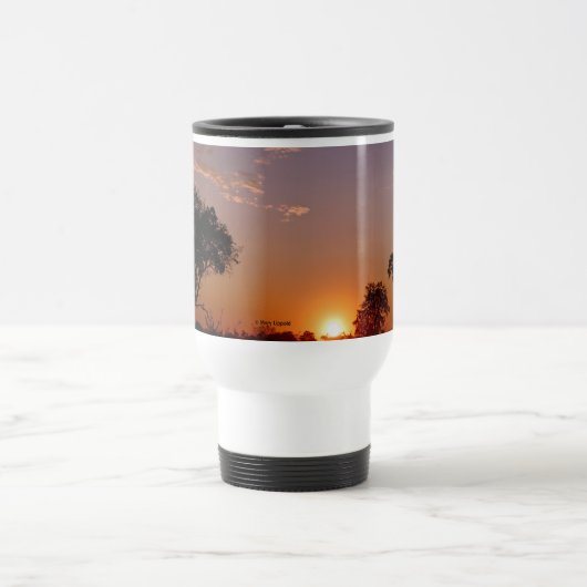 GORGEOUS BOTSWANA SUNSET トラベルマグ (中央)