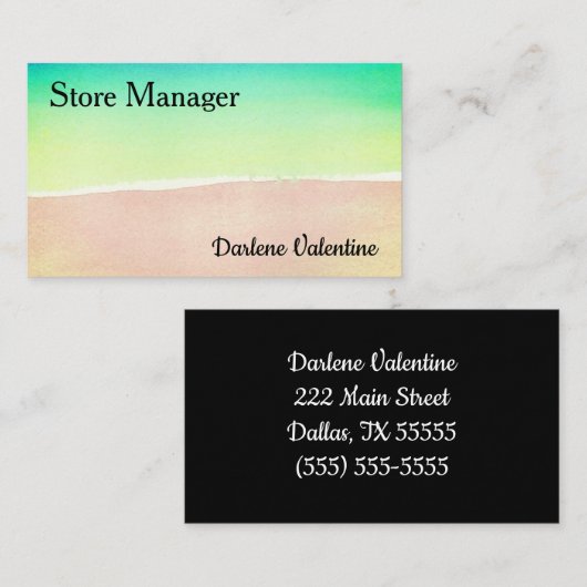 Gorgeous business cards 名刺 (正面/裏面)