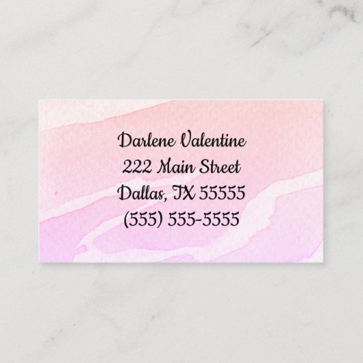 Gorgeous business cards 名刺 (裏面)