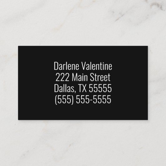 Gorgeous business cards 名刺 (裏面)